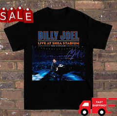 Billy Joel Live At Shea Stadium The Concert Shirt Black Unisex S-5XL 1J0237