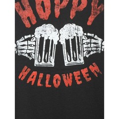 Way to Celebrate Men’s Size 2XL (50-52) “Hoppy Halloween” Graphic T-Shirt Black