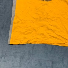 U.S. Polo Assn T-Shirt Mens Medium Yellow Navy Graphic Print Casual Crew Neck