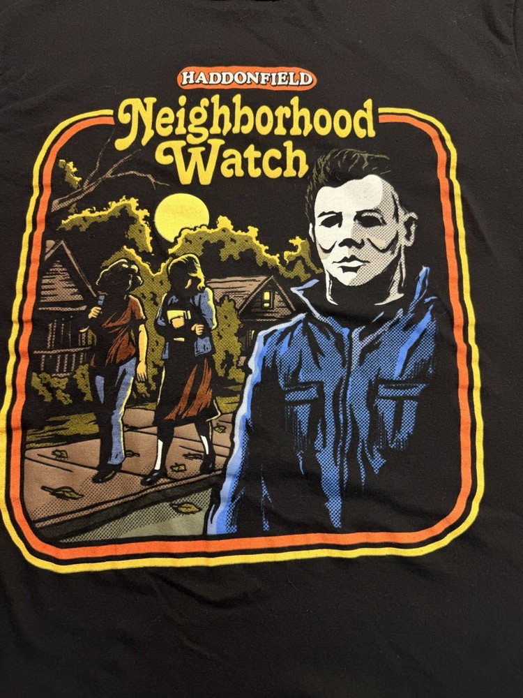 John Carpenter’s Halloween Haddonfield T-Shirt Mens S Neighborhood Watch