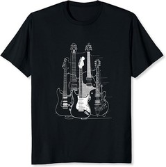 Guitar Shirt for Men Music Shirt for Guitar Players and Music Lovers Band – H092