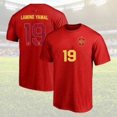🔥FASTSHIP – Lamine Yamal #19 Spain National Team Name&Number Unisex Tee For Fan