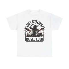 Built Different Raised Loud Drummer T-Shirt