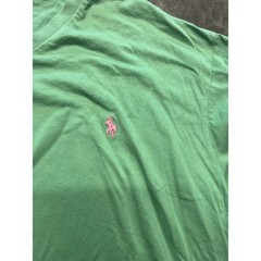 Polo Ralph Lauren Men’s Green V Neck T Shirt XL TG Classic Fit Cotton