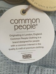 Common People men’s Medium T-shirt short sleeve seersucker