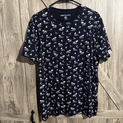 Free Planet Shirt Men’s Large Water Themed Short Sleeve Tee Top