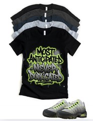 OG Air Max 95 OG Neon Sneaker Matching T-Shirt Sneakerhead Limited Edition