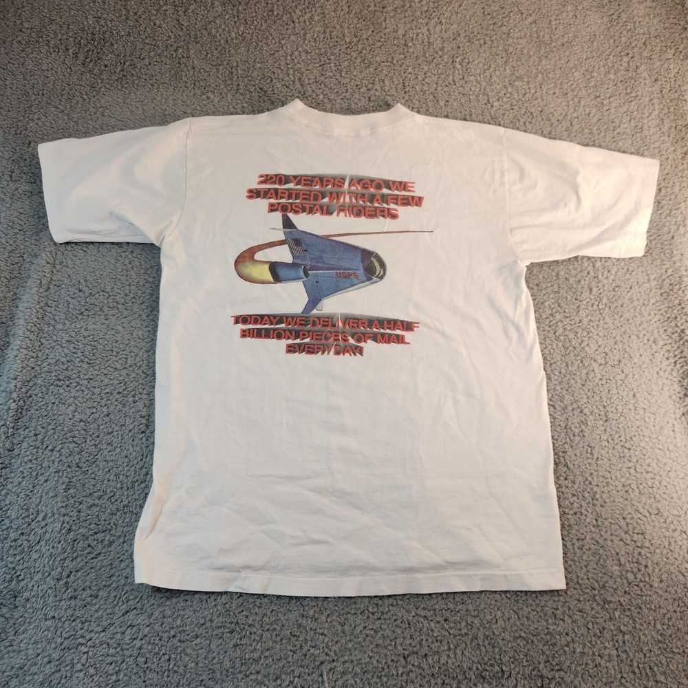 Vintage USPS 220 Years of Service Mens T Shirt Size L (44) Single Stitch 90s