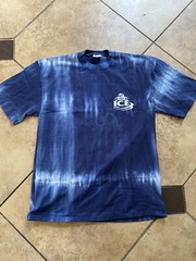 Vintage Blue Ice San Miguel Japan Brewery Tie Dye Shirt 90s Y2k