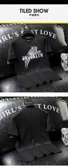 New Fashion Leopard Rhinestone Summer Short Sleeve Luxury Men Streetwear T-Shirt