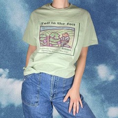 Vintage 90s Granola Green Nature Arizona Earthy T-Shirt Boho Southwest Sz Medium