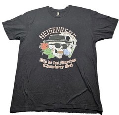 Heisenberg Dia de los Muertos Chemistry Set T-Shirt Men’s XL Black Breaking Bad