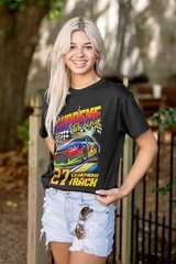 Supreme Racing 27 Legends Track Racecars Mens Casual Crewneck T Shirts Tees