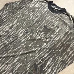 Vintage Ace Sportswear Long Sleeve Tree Badl Camo Tee Mens XL USA Made