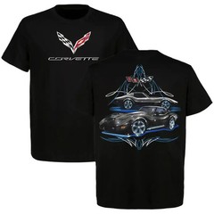 Corvette Classic Sports Car T Shirt, American Performance Graphic Tee, Automotiv