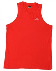Kappa Mens Vest Top XL Red Cotton BN36