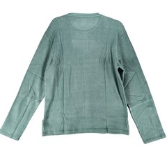 Jachs Shirt Mens Small Green Long Sleeve Pullover Waffle Henley *NWT*