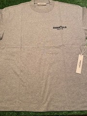 Fear of God Essentials Light Oatmeal T-Shirt Size Large