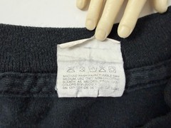 Vintage 90s Pocket Tee Shirt L Tight Fit Minimal Grunge Single-Stitch Cotton USA
