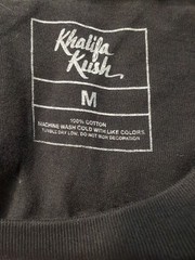 Wiz Khalifia KUSH Shirt Black Yellow Lettering Graphic Print Soft Weedsize Med