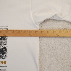 VTG Amsterdam Holland Puff Print T-shirt Men’s M Off White Single Stitch 90sMINT