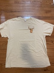 Vintage Y2K All About Hunting Tan Graphic T-Shirt Men’s XL Delta Pro Weight