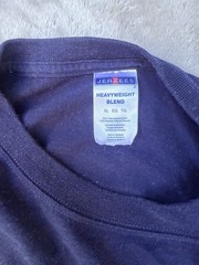 Jerzees Navy Blue Walmart Christmas Tree Crew Neck T Shirt XL Heavy Weight