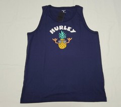 Hurley Men’s Favorite fruit Bros Jersey graphic tank-top Obsidian