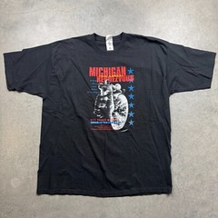 Vintage West Branch Michigan Rendezvous 16 Annual Shirt Mens 2XL Black Preowned