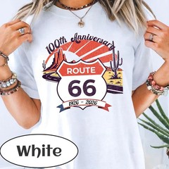 Route 66 100th Anniversary T-shirt | Vintage Desert Road T-Shirt S-5XL FREESHIP