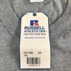 Vintage Russell Athletic Tank Top Mens 2XL Heather Gray Sleeveless Crew Neck Gym