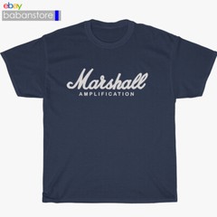 New Marshall Amplifie Logo Black/White/Grey/Navy and More T-Shirt Size S-5XL