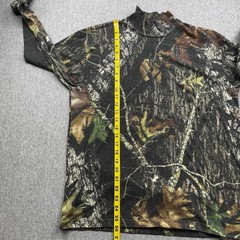 Duofold Camo Long Sleeve Mock Neck Mens Sz L Shirt Mossy Oak Hunting Outdoor