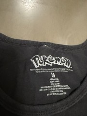 Pokemon Pikachu Tank Top Black Yellow 2014 Sleeveless Graphic Medium