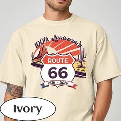 Route 66 100th Anniversary T-shirt | Vintage Desert Road T-Shirt S-5XL FREESHIP