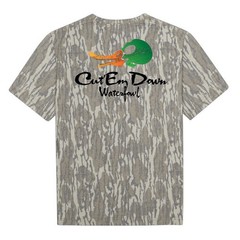 Cut’Em Down Waterfowl Mossy Oak Washed Out Camo Tee – Faded Old School Camo