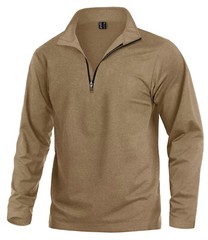 Men’s Long Sleeve 1/4 Zip Up Sweatshirts Mock Neck Golf Sport Running T-Shirts