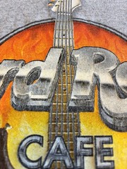 Vintage 2000 Hard Rock Cafe New York Guitar Flame T-Shirt Cotton Men’s Size XL