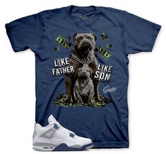 Shirt To Match Jordan 4 Midnight Navy – Father Like Son Sneaker Tees
