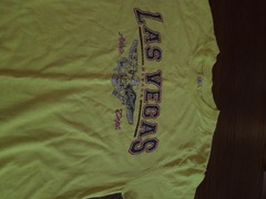 Splch Las Vegas Nevada Eagle Graphic Print Yellow Crew Neck T-Shirt Mens S