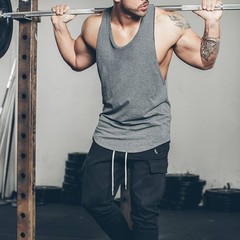 Men’s 3 Pack Workout Tank Tops Cut Open Sides Bodybuilding Vest Gym Fitness S…
