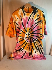 DIY Multi-Colored Tie-Dye Cotton T-Shirt Men’s Size XL