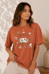 Queen of the Camper Shirt, RV Camping Graphic Tee T-Shirt