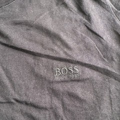 Hugo Boss Mens T-shirt Black Slim Fit Size Medium
