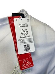 Kappa Men’s T-Shirt White Crew Neck Solid Regular Fit S/S (S08)