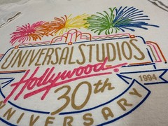 Vintage 1990s 90s 1994 Universal Studios Hollywood 30th Anniversary T-Shirt, XL