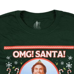 Elf Buddy T-Shirt Men’s Santa I Know Him Holiday Inspired Tee (S)