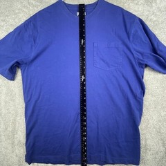 Duluth Trading Co T-Shirt Men’s Large Blue Pullover Short Sleeve Pocket Cotton