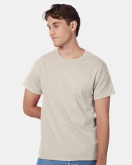 Hanes 5250 4XL 5XL Authentic Short Sleeve Men’s Cotton T-Shirt Natural