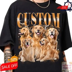 Custom Pet Photo Tee Shirt Personalized Dog Cat Picture T-